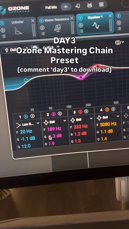 Comment ‘day3’ to download this preset.
.
I’ve taken a previously badly mastered track that was limited and re-mastered it.
Download this preset and you@can try this out on track you’ve previously thought you’d never be able to save.
..
#musicproduction #mixingandmastering #studio #recordingstudio #mixingtips #mastering #ozone