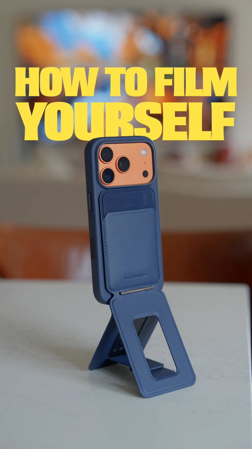 How to film yourself with your phone & the @moft.us Snap Tripod Wallet. Get $10 off when you buy 2 Snap Tripod Wallets or a Snap Case for iPhone 17 Pro with any add-on