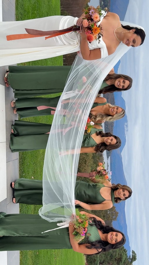 The best accessory? Your bridal party energy…

Your best girls, the florals, the dresses and a view to die for 🥂

#bridesmaidsdress #weddingcolours #weddingfloralstylist #colourfulwedding