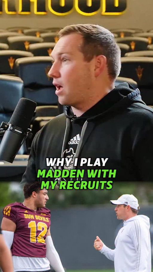 Kenny Dillingham plays madden with high school recruits. 

He wants to see how competitive they are off the field (and he’s elite at the game too) 

#collegefootball #cfb