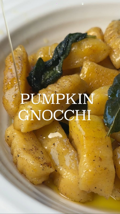 PUMPKIN GNOCCHI WITH CRISPY SAGE BUTTER & TRUFFLE OIL 🎃🧈 RECIPE ⬇️

@cud_cooks x @laespanolauk AD

Golden, soft pumpkin gnocchi finished in crispy sage butter and La Española Truffle Oil. It’s rich, nutty, and incredibly comforting - the perfect Halloween pasta dish.

Recipe:

De-seed a whole pumpkin (around 2kg) and cut into chunks. Cook the chunks in boiling water for around 30 minutes or until soft (you should be able to pierce the skin with a fork)
Remove the pumpkin from the water and let steam dry. Once cooled, remove the pumpkin skin using a knife. Mash the pumpkin flesh into a puree using a masher or ricer, and remove excess liquid
Combine 300g pumpkin puree (well drained) with 200g flour, 1 egg, 125g ricotta, 50g grated parmesan, and a pinch of salt and pepper. Combine with a wooden spoon. If too sticky, add more flour (slowly!). It should form a springy dough; slightly tacky but not sticky
Dust your surface with flour, roll the dough into long ropes, and cut into small pillow-shaped pieces. Press with a fork, and boil in salted water until they float to the surface (around 2 minutes), then drain
In a large frying pan, heat a drizzle of La Española Extra Virgin Olive Oil with a small knob of butter and sage leaves. I like to use Extra Virgin here because we are cooking at low temperature and it adds a good flavour. Add the boiled gnocchi and fry until golden and crisp on the outside
Finish with La Espanola Truffle Oil, more Parmesan cheese, and black pepper
Simple, autumnal, and packed with flavour.

#pumpkin #pumpkingnocchi #halloween #cooking #pasta #oliveoil #laespanola