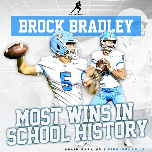 Brock Bradley - a man on a mission. Since 8th grade you’ve shown tremendous dedication and steadiness in your quarterback journey. Congrats on a great accomplishment at a school with tons of great QBs! On to the next one. @brockbradley_5 @qbcountry