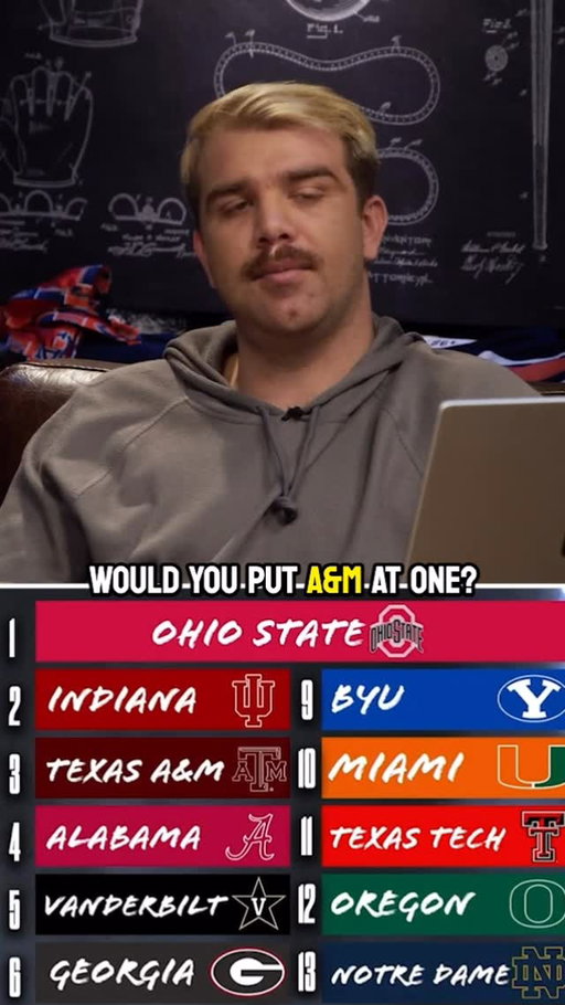 Does Texas A&M deserve that number one spot?? #texasam #ohiostate