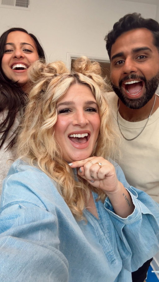 These two cuties are up next for OMG We’re Coming Over! @therezakhan @pujatailorkhan and their adorable kids are helping makeover their master bedroom!!! … @joeyzehr where is your shirt!?
