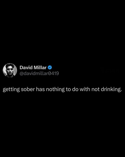 the cure for pain isn’t comfort. it’s god. it’s sobriety. it’s walking straight into the things you’ve been running from. the healing never comes through numbing — it comes through presence. some know this. others are clueless.

#sobriety #faith #soberaf #soberoctober #sobercurious #sobercommunity #soberquotes #soberjourney #recoverysayings #recoveryispossible #noalcohol #alcoholfree