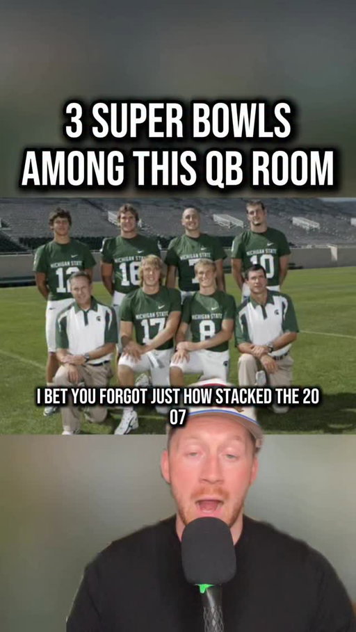 3 Super Bowls in this Michigan State QB room 😳

#cfb #collegefootball #football