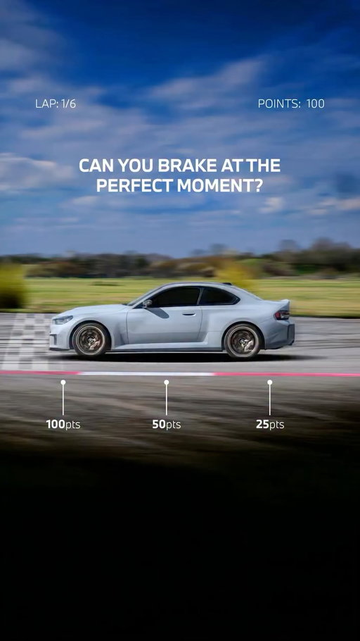 Your reflexes vs. the BMW M2 CS. Comment your score!
 
The BMW M2 CS Coupe.
#THEM2 #BMWM #M2 #BMW #MPower
 
Mandatory information according to German law ’Pkw-EnVKV’ based on WLTP: energy consumption
combined: 10 l/100 km; CO₂ emissions combined: 226  g/km; CO₂ -class(es): G.