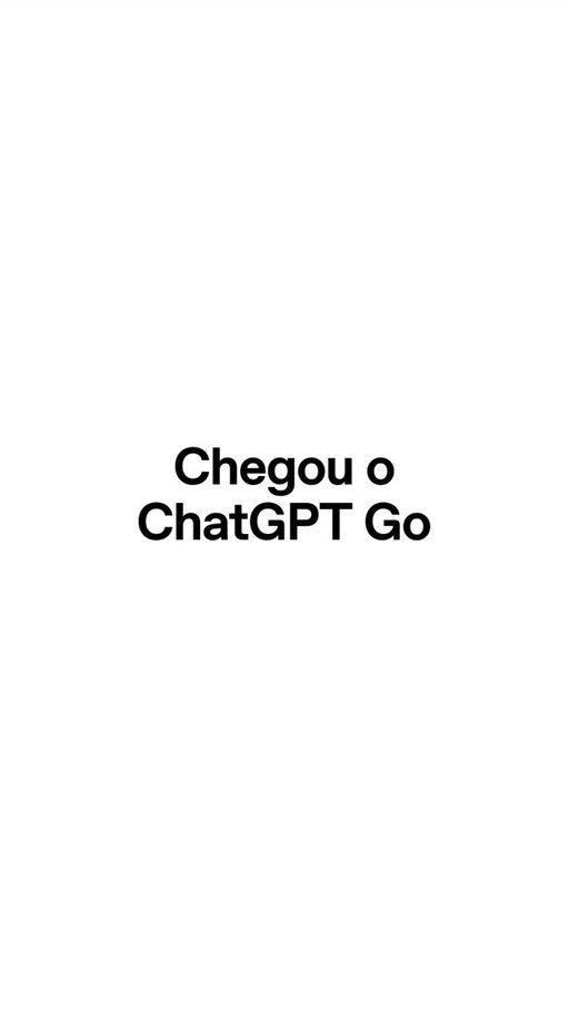 Apresentando o ChatGPT Go — um novo plano que te dá ainda mais acesso à inteligência do GPT-5, geração de imagens, envio de arquivos e muito mais. Tudo isso por R$39,99 por mês.

Com o ChatGPT Go, você ganha:
 · Limite de mensagens 10x maior com o GPT-5
 · 10x mais gerações de imagens por dia
 · 10x mais uploads de arquivos ou imagens por dia
 · 2x mais memória

Chegando hoje pro Brasil. 🇧🇷