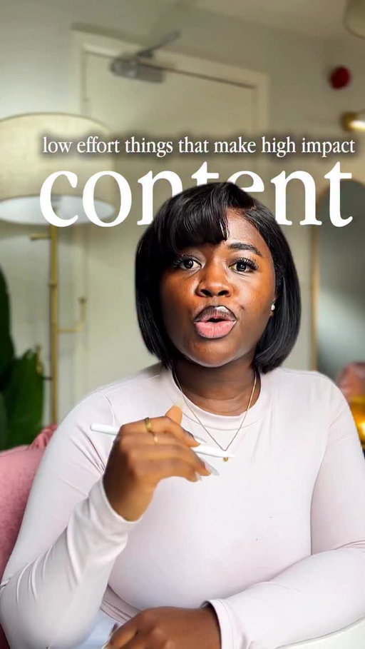 this makes my content look effortless, without actually working harder🤌🏾

Save this for when you’re overcomplicating content creation 🤍

Comment if you have any questions below 🤍🥂
