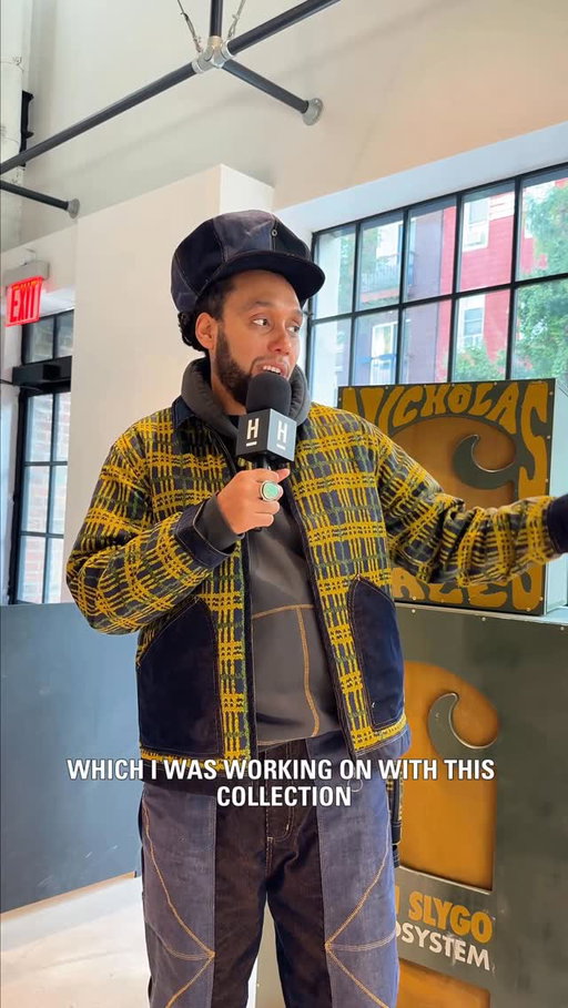 @nicholas_daley is the only designer we know who’s collaborating with his mother, turning her knit crochet patterns into a full-on collection.

What makes Nicholas Daley stand out are the personal narratives embedded in his work; Daley has added his family touches to the 13-piece collection with @carharttwip_usa , which he walks us through at the WIP store in Brooklyn. 

For this collaboration, Daley drew the co-branded logo by hand, which speaks once again to his ability to make work that feels both grounded and special. “It’s about bringing subtle details that speak about my brand,” says Daley.  “A chore coat is a classic, and you don’t need to overhaul it.”

📷: @byeemj , @aliswonderl4nd