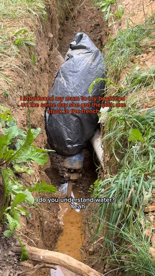 PART 2 OF TRYING TO GET THE PICK AXE OUT OF THE TRENCH WHILST INTRODUCING MY FRENCH  BOYFRIEND TO MY MUM FOR THE FIRST TIME. Thank you to the universe for the exceptional timing ☀️Part 3 l I’ll post tomorrow (I have enough content for a full length feature documentary but carefully editing it down though I’m considering doing a longer YouTube video of the whole thing unedited…)