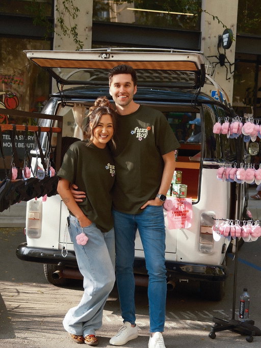 starting a dog brand has been a 10/10 experience but meeting hundreds of new dogs?? 10000/10 experience 🥹 tysm to everyone who came to support @fuzzboyoriginals at our first pop up and to husband @jeremymichael22 for manning the shop with me

dog (and animals) lovers are always the best people and I couldn’t be more grateful to have been welcomed into this community ❤️ a thank you to @prettygoodboy.la for supporting us and will be one of the first retail locations to carry our brand!