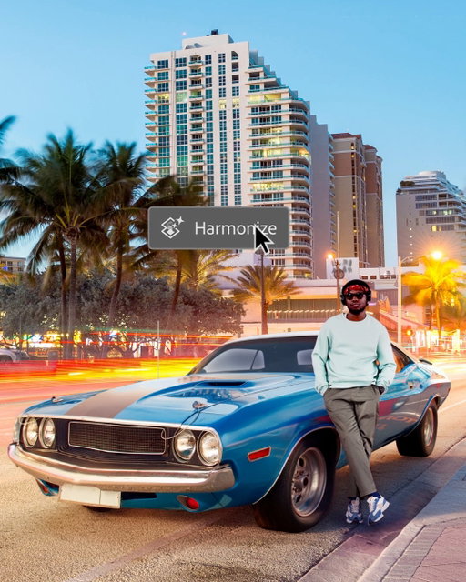 With Harmonize, nothing looks out of place. Realistic lighting and color in one click means you can blend anything quickly. 

Update Photoshop and start creating! Link in bio for more info.