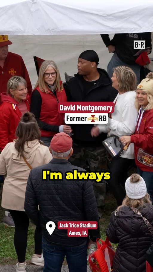 We brought David Montgomery back to Iowa State for his first ever tailgate 🏈🔥

#cfb #collegefootball #football #detroitlions #nfl