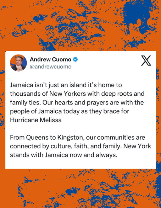 My prayers are with the people of Jamaica