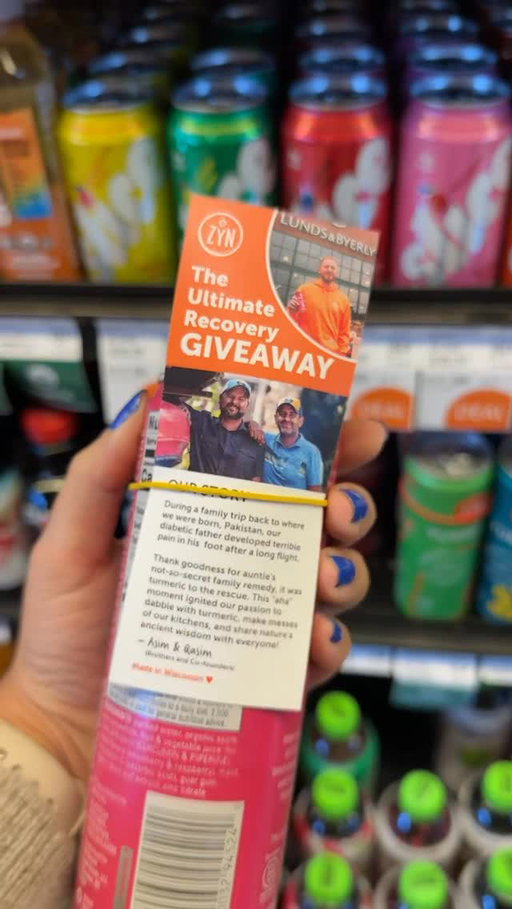 🏀 The Ultimate Recovery Giveaway is HERE 🏀⁠
Win Timberwolves tickets, exclusive court access to meet Donte DiVincenzo, a signed jersey, and a stack of Drink ZYN wellness drinks to fuel your recovery era 💛⁠
⁠
2 runner-ups also score a variety pack + a $100 Lunds gift card 👀⁠
⁠
🎟️ It takes 30 seconds to enter - go, go, go!⁠
⁠
👉 Link in bio to enter⁠
Giveaway ends 11/7. No purchase necessary. US only, 18+. Official rules apply.⁠
⁠
📢 This giveaway is not sponsored, endorsed, or administered by, or associated with Instagram or Facebook (Meta).