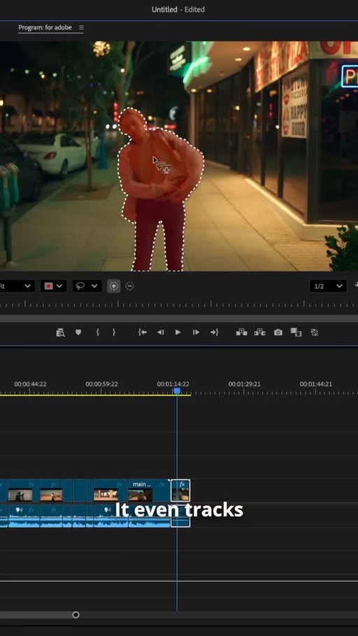 In partnership with Adobe Video. This is from the new Premiere (beta) update — Object Mask does in seconds what used to take forever. Try it yourself and tag me if you make something cool. #adobepartner @adobevideo