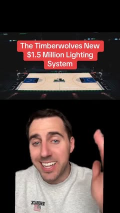 The Minnesota Timberwolves spent $1.5 million on a new “theater-style” lighting system 🤯
