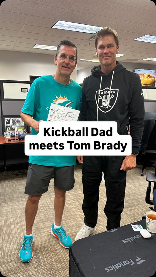 Kickball Dad & Tom Brady are friends at last 🤝

#nfl #football #dad #fantasyfootball