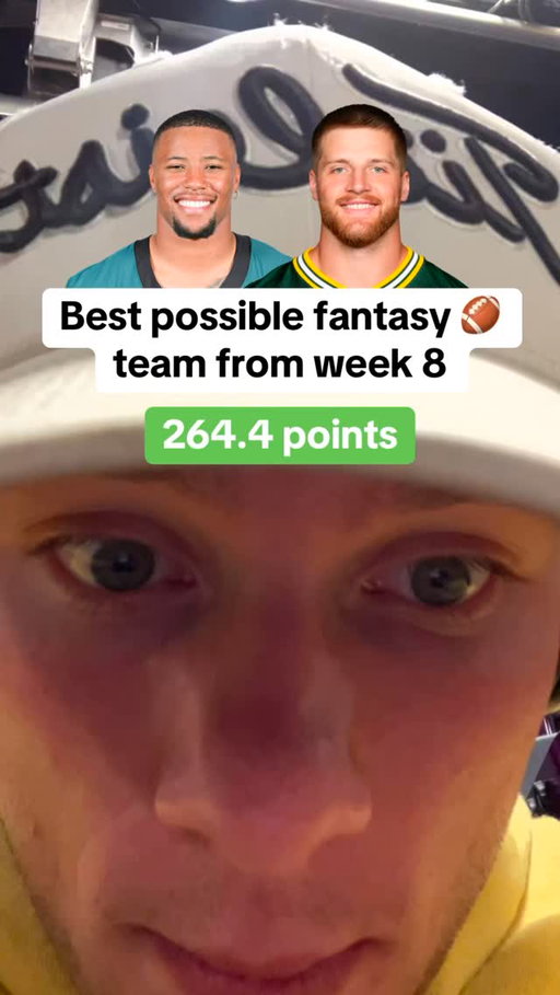 Best possible fantasy football team in week 8 🏈✅ #fantasyfootball #nflfantasy #nflfantasyfootball