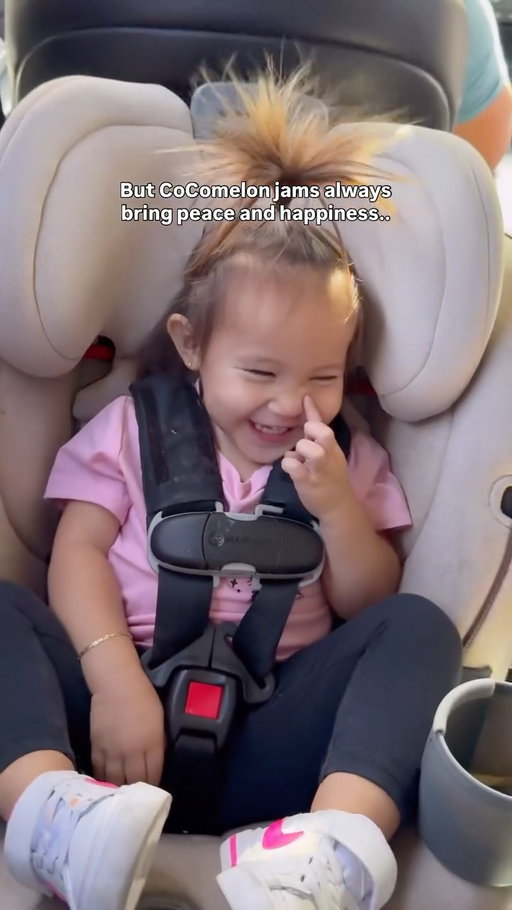😵‍💫 Toddlers for no reason at any random time of the day. #ad Good thing the new @cocomelon nursery rhymes album is a for sure way to keep the peace!! 🙌🏼 #cocomeloncanhelp