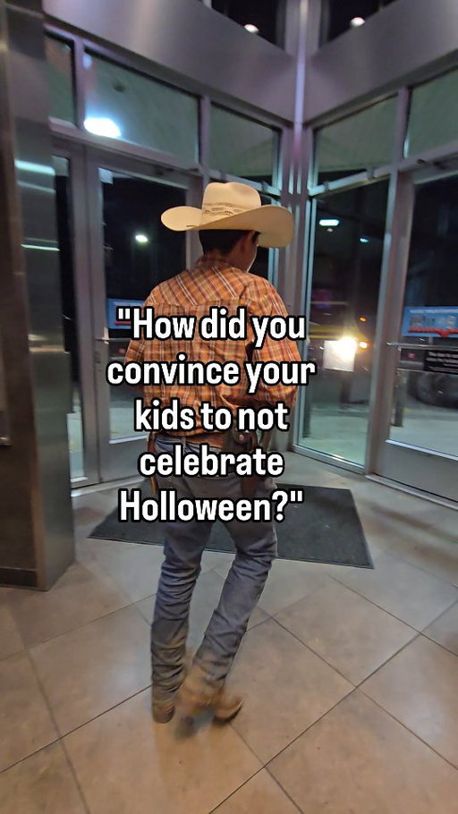 I didn't... When my kids asked about Halloween, we just talked through it together.

I showed them that many witches, spirits, fear, death surrounded the celebration. 

Then we looked at what God says about not copying the practices of people who worship in those ways. 

I prayed about it and I prayed with them about it. 

So they honestly stopped wanting ANYTHING to do with it. They think its gross and dont want anything to do with it. 

Here are a few of the scriptures studied... keep in mind, don't just read when scripture read the context and actually study. 

Leviticus 18:3 — “You must not do as they do… do not follow their practices.” 

Deuteronomy 12:30-31 — “Do not inquire about their gods, saying, ‘How do these nations worship?’ You must not worship the Lord your God in their way.” 

Ephesians 5:11 — “Have nothing to do with the deeds of darkness…” 

Philippians 4:8 — “Whatever is pure and lovely… think on these things.” 

✨️✨️✨️Romans 14:23
“But whoever has doubts is condemned if they eat, because their eating is not from faith; and everything that does not come from faith is sin.” 

For us it’s a conviction issue. Romans 14:23 makes it clear that if the Spirit convicts you and you do it anyway, it becomes sin. 

Even if people debate the origins, what Halloween celebrates today is darkness, fear, witchcraft, things Christ would not join in. 

I’d just encourage anyone without conviction or kids who WANT to participate...to pray for sanctification and let Scripture shape their view. 

We celebrate Biblical holidays in Biblical ways ✝️🥰 sooo thats also what they consider a celebration. 

✨️Read the verses in full with your kids and let the Word form their “why.” ❤️🙏🏼✝️