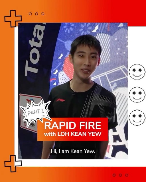 We threw random questions at 🇸🇬 Loh Kean Yew. 🤭
 
Hit play to watch him tackle our #RapidFire questions! 🔥
 
#TotalEnergiesxBadminton