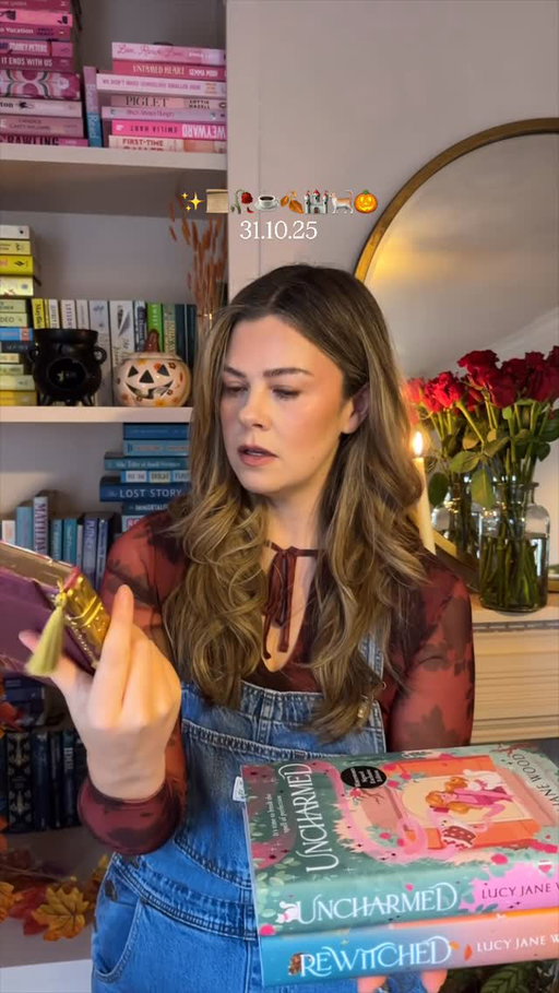 Once upon a time, a witch shared some news on Halloween night…✨🥀📜🏰📕🍂🐈🎃