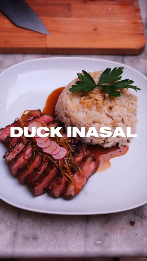 When you’re in France… you have to cook duck. 🇫🇷✨

While staying in a castle here, I wanted to make something that blended where I am with where I’m from. So I took inspiration from the French classic Duck à l’Orange… but added a Filipino twist. 🦆🍊

Instead of the typical orange sauce, I brightened it up with the flavors of inasal. Since I couldn’t find calamansi, I substituted it with lime and added lemongrass, and a touch of soy, paired with French technique. Still familiar, still comforting, and a little fancy. 🇵🇭🇫🇷