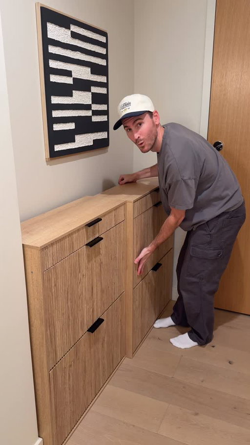 Upgrading the entryway with shoe storage was one of the best things we’ve done for our place. 

Our hallway nook is really shallow so finding a piece that was less than 10” deep took a while, but we’re pretty happy with the end result. 
-
-
-
-
apartment decor | apartment therapy | @target