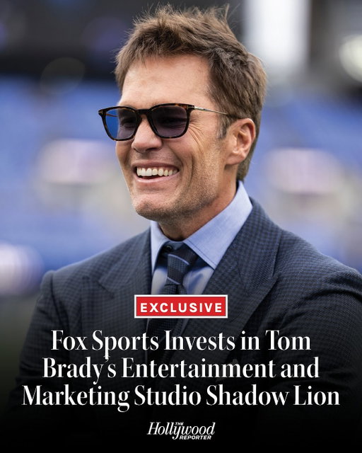 Fox Sports is making a strategic investment in Shadow Lion, the entertainment and marketing studio co-founded by Tom Brady, Fox’s lead NFL analyst. Shadow Lion and Fox will develop original series, films, event programming and digital content that sit at the intersection of sports and culture.⁠
⁠
“It’s extending this Fox Sports experience beyond just NFL games on Sunday,” Brady tells THR in an interview.⁠
⁠
Fox Sports CEO and executive producer Eric Shanks says the company is investing “for the long term.”⁠
⁠
“Once we met them, it became pretty clear that a partnership with Shadow Lion and Tom could Give Fox Sports, I think, a different gear, a new gear, and as time went on, it became a natural conversation and investment for the long term,” Shanks says.⁠
⁠
Read the full interview at the link in bio.