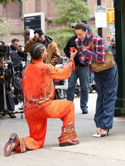 A$AP Rocky and Margaret Qualley on the set of a Chanel commercial in New York City

#Chanel #ASAPRocky #MargaretQualley