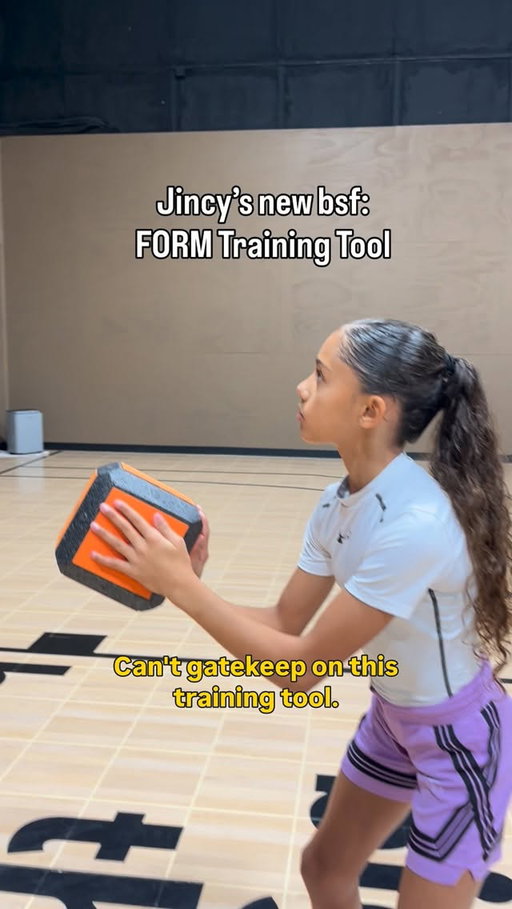 With lots of team practice & multiple games per week, we are finding ways to work smarter not harder during our individual training with @jincy_james_14. @formbasketballtrainer checks all the boxes for an efficient way to make sure we are continuing to work on perfecting her shooting form. Today we used FORM for 5 minutes of form shooting before a reps workout!
