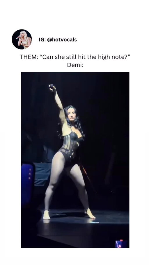Demi wrote “Sorry Not Sorry” for all her haters but this video proves that Demi is still standing on business! 🔥 almost ten years later and the vocals are still ON. This upcoming tour is about to be crazy! #demilovato #vocals #viral #explore