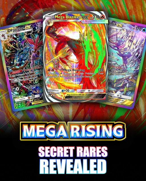 All “Mega Rising” Cards Revealed for Pokemon TCG Pocket, which features Mega Evolutions! Which ones are your favorite? 

Mega Rising only features previous Mega Evolutions, not any new ones from the latest Legends: Z-A.

Follow for more of the latest Pokémon news/content! 

#pokemon #pokemoncommunity #pokemoncards  #pokemontcg #pokemontcgcommunity #pokemontrainer #pokemonnews #pokemoncollector #destinedrivals #pokemonleaks #megaevolution #phantasmalflames