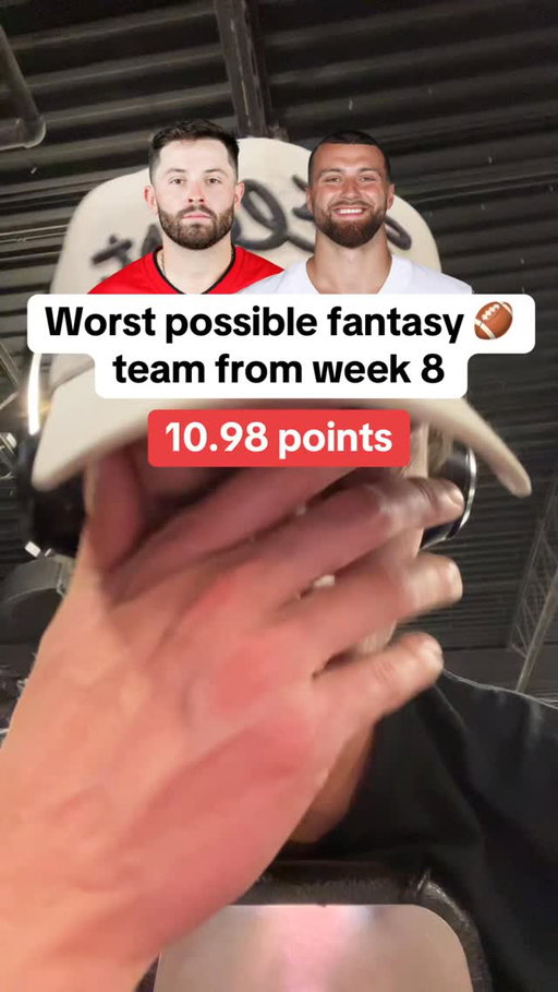 The worst possible fantasy football team from week 8 🏈❌ #fantasyfootball #nflfantasy #nflfantasyfootball