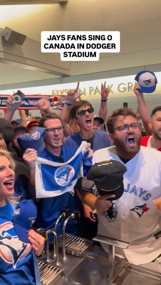 O CANADA. WE ARE COMING HOME. BLUE JAYS ONE AWAY. 

#bluejays #jays #Toronto #dodgers #losangeles #worldseries #mlb #baseball #fancam #fans #baseballfans #mlbfan #canada #interview #sports
