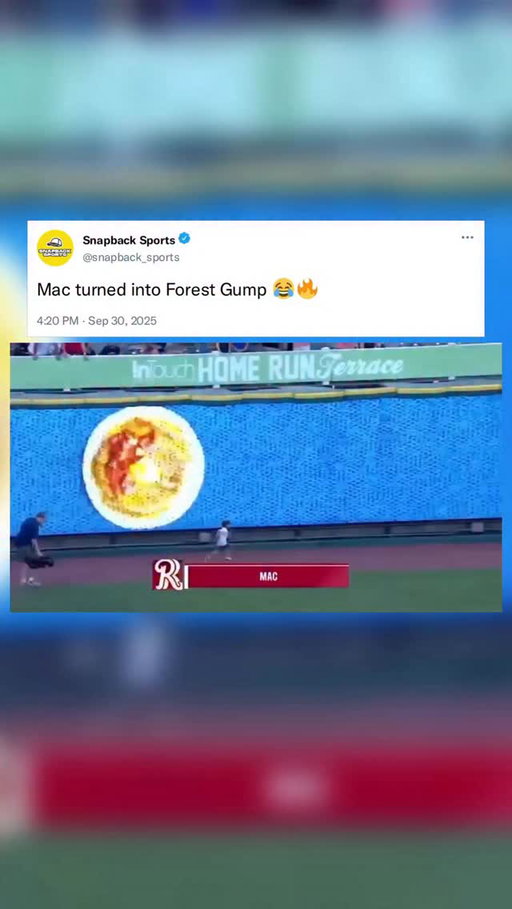 Mac you can stop running now 😂😭
-

#mlb #baseball #mlbbaseball #forestgump #funny #fyp #explore