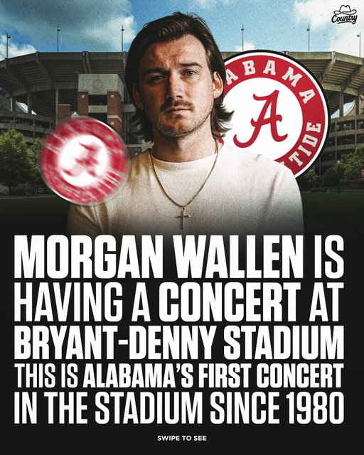 MORGAN WALLEN IN TUSCALOOSA IS GONNA BE ELECTRIC 🔥🐘