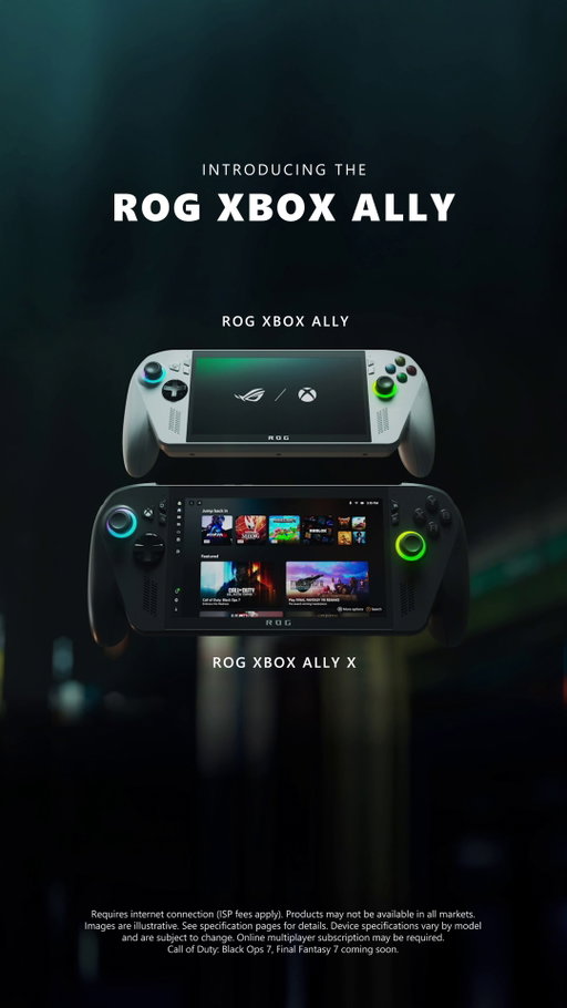 Break free with the ROG Xbox Ally and ROG Xbox Ally X. Available now