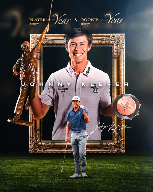 A year for the history books 🏆 🏆 

With two wins, the top spot on the Points List and the single-season scoring average record, @JKeeferIV sweeps the #KornFerryTour season-ending awards!