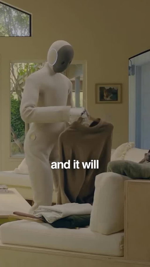 Neo by @1x.technologies is a crazy leap forward in bringing robots into your home space.