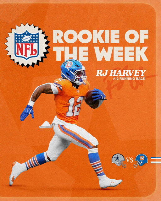 A hat trick in #DALvsDEN 🎩

Congrats to @_rjeeezy on being named @nfl Rookie of the Week!