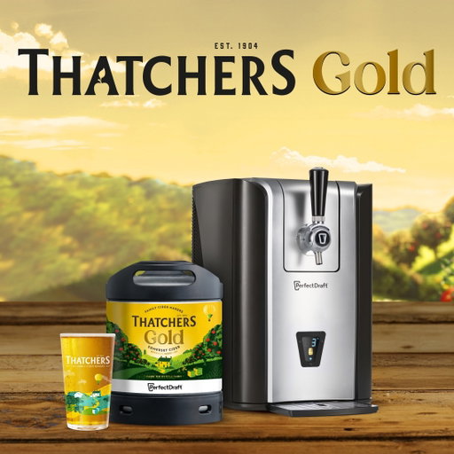 NEW 🍎
 
We’re pouring on @perfectdraftuk 
 
Our Thatchers Gold is now available to enjoy on draught in the comfort of your own home - chilled to the perfect temperature, ready to serve a smooth and golden pint 🍎
 
Head to the PerfectDraft website to purchase your keg bundle!