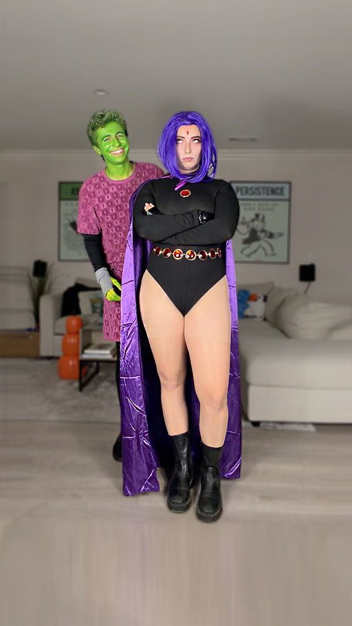 dynamic duo 🙄🤪
.
.
.
#teentitans #teentitansgo #raven #beastboy #dc #halloween #costume #couple #reels #reelsvideo #reelsinstagram