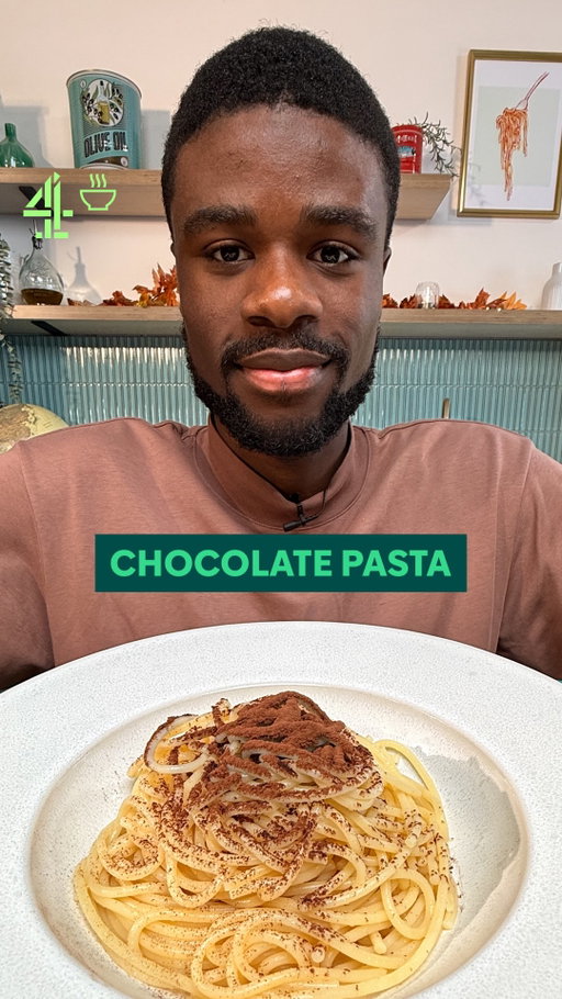 This isn’t @justinkaarthur’s first rodeo when it comes to trying different things with pasta and this time, it’s chocolate.

Serves: 1
Total time: 10 mins

Ingredients 

200g spaghetti 
1 tbsp butter 
2 tbsp cocoa powder
2 tbsp sugar 
Salt (for boiling water) 
 

Method 

1. Bring a large pot of salted water to a boil

2. Add the spaghetti and cook until tender according to the package instructions
 
3. Drain of the water completely
 
4. In the same pot, melt the butter and sugar then add the spaghetti back in. Toss well to coat evenly
 
5. Transfer into a bowl and sprinkle generously with sifted cocoa powder

#kakaóstészta #hungariancocoanoodles #chocolatepasta #pasta #halloween #halloweenchocolate #halloweenrecipe

Would you try chocolate pasta?
