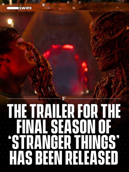 Swipe ⬅️ The trailer for the final season of Stranger Things teases an intense showdown in Hawkins, now under military lockdown, as Vecna returns more powerful than ever. 

The Duffer Brothers confirmed that the trailer features shots from every single episode, including the finale, giving fans a glimpse at the full scope of the series’ climactic ending.

-
#news #viral #pubity