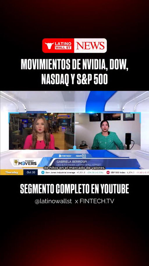 ¡Información del momento!🚨 La FED recorta tasas, pero el mercado NO reacciona como esperabas.

Esta mañana estuvimos en Market Movers de @fintechtvglobal — transmitido desde el piso del New York Stock Exchange — analizando el segundo recorte de tasas y por qué el mensaje de Powell encendió dudas sobre diciembre, aumentando la volatilidad en Wall Street.

Las Big Tech mostraron resultados mixtos: el gasto agresivo en IA y data centers está presionando valuaciones. Google sorprendió positivamente, Meta preocupó al mercado y Nvidia superó los $200 con niveles clave en el S&P 500 bajo observación.

► Comenta BOLSA para recibir el segmento completo y suscríbete a nuestro Newsletter gratuito para recibir antes que nadie nuestras noticias, actualizaciones y estrategias ganadoras. #latinowallstreet