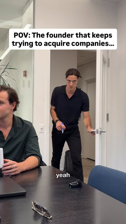 Bro was doing founder math 

#ad