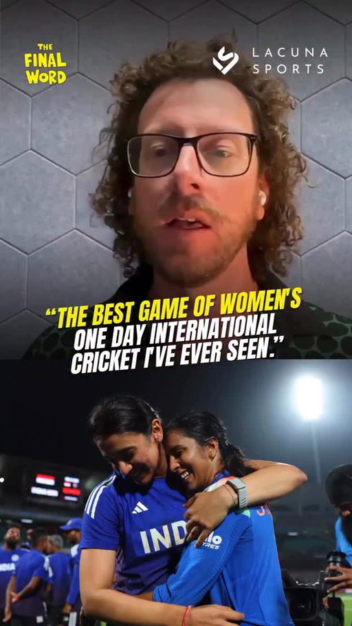 “Jemimah Rodrigues will be the face on a thousand billboards next, it’s Mandhana up until this point, but this is going to be the point that launches her into a different level of stardom in this team.”

@lacunasportsuk